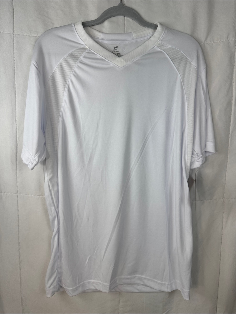 2 Champro White‎ Athletic Shirts Mens M Lot of 2 Moisture Wicking